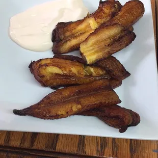 Plátanos con crema