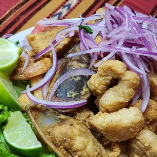 JALEA: fried fish and seafood platter with yucca!