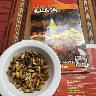 A nice welcome arrives with the menu