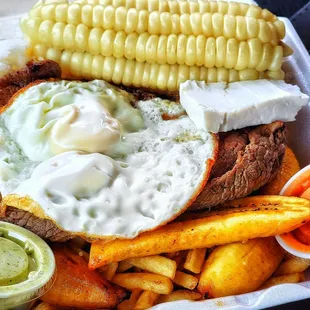 Bistec a lo Pobre TO GO - the perfect breakfast!