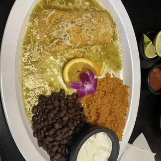Enchilada verde Combo.