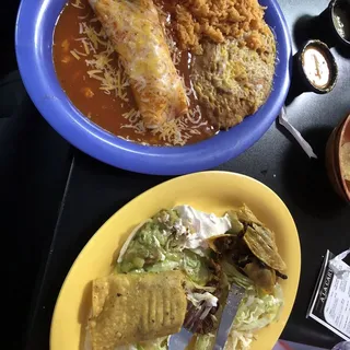 Enchilada and Flauta Combo