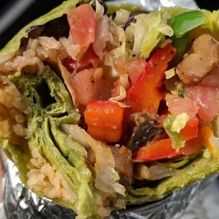 Grilled Veggies Burrito
