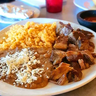 Carnitas lunch special, $14.99