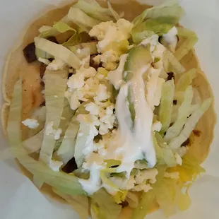 Soft shell steak taco