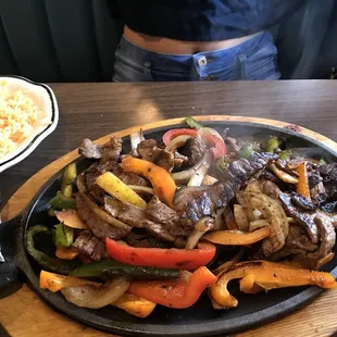 Steak fajitas