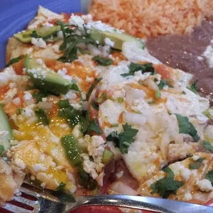 Trying breakfast for the first time. Huevos Ranchero is excellent