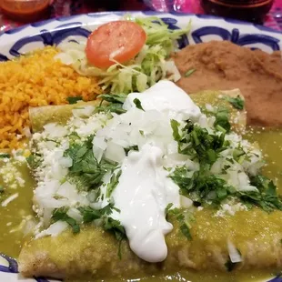 Enchiladas de Verde