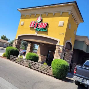 the front of the restaurant