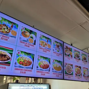 menus and prices