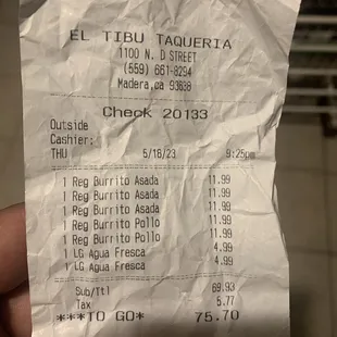 We did not get moneys worth