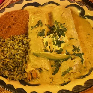 Chicken enchiladas- asked for shredded chicken