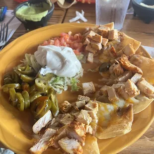 6 piece Chicken fajita nachos