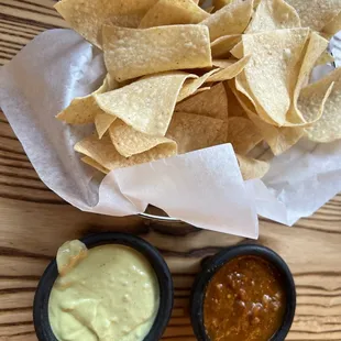 tortilla and guacamole