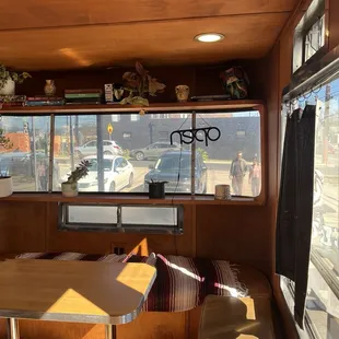 Inside seating area