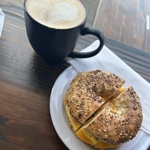 Bianca &amp; bagel sandwich