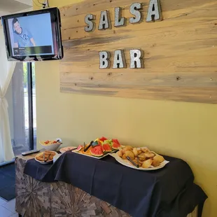 Dessert and fruit table
