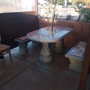 Outside seating