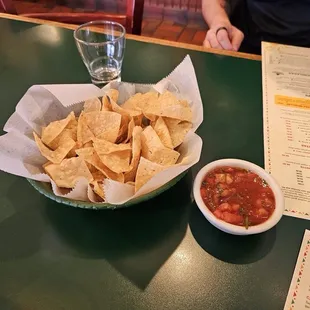 Complimentary Chips and Salsa