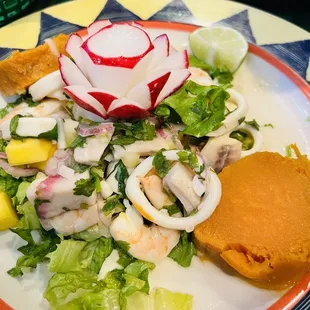 Ceviche (generous and yummy)