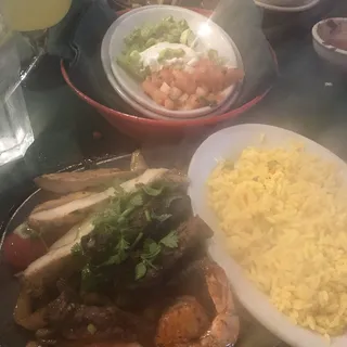Chicken and Steak Fajitas Combo