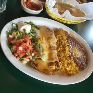 1 Beef Enchilada and 1 Chicken Taco El Paso Combo