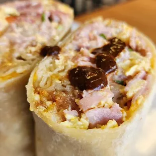 Sour Cream Breakfast Burrito