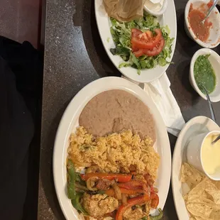 The small portion of fajitas that were $18. Not even on a sizzling skillet!