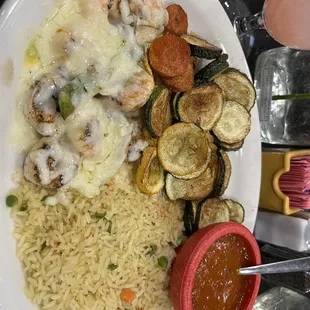 Camarones a la Diabla- Diablo sauce in the side