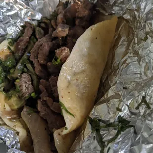Carne asada taco