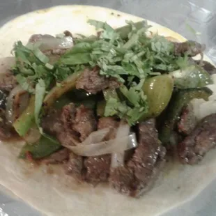 Beef fajita