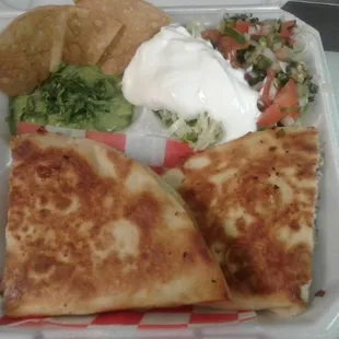Pastor quesadilla