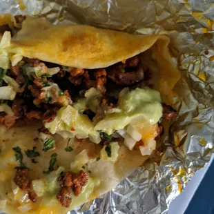 a taco in foil