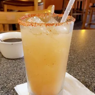 Smaller than I expected but still tasty! Mango margarita