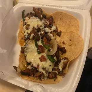 Pastor con queso Alambres