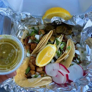 Taco Thursday Special - Carne Asada &amp; Pollo (with everything)