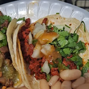 a close up of a plate of food