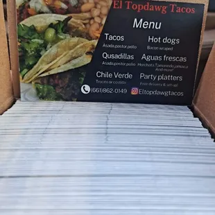 a box of mexican food