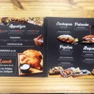 Menu page 1 &amp; 2 on April 2024