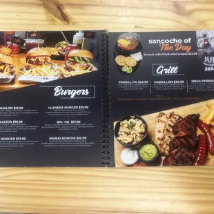 Menu pages 2 &amp; 3 on April 2024