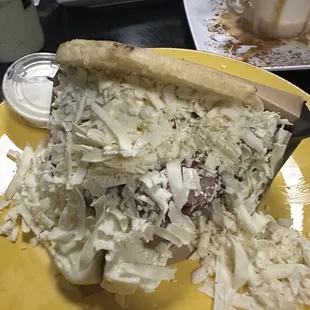 Arepa Llanera was huge and delicious