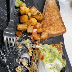 Omelette with chorizo and potatoes very good