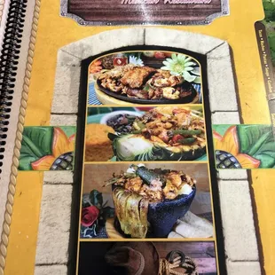 a menu for a mexican restaurant