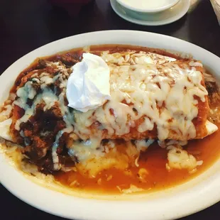 Hot and spicy burrito !