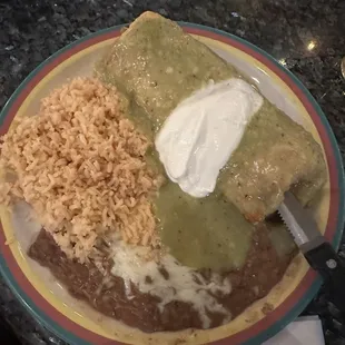 Pork chimichanga full of pork!