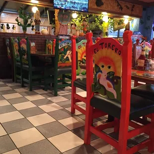 Interior of restaurant.