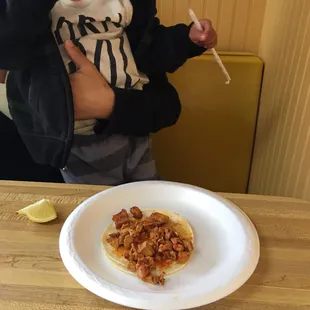 Chicken tacos for children