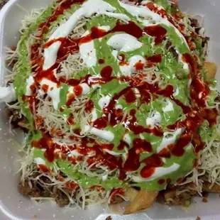 Carne asada Fries  or any eat of your choice.