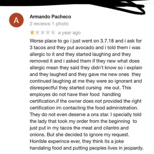 Google reviews
