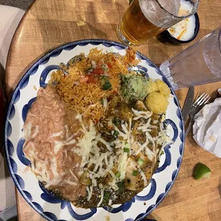 CHICKEN AND SOUR CREAM ENCHILADAS